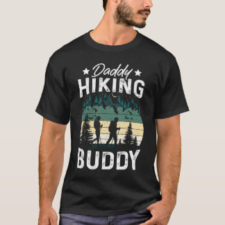 Papa Wandel Buddy Berg Kamperen Wandelaar Wandelen T-shirt
