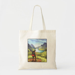 Papa Wandelen Rotsen Kunst Tote Bag