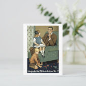 Papa, wat heb je gedaan in de Grote Oorlog? Briefkaart (Staand voorkant)