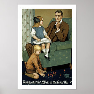 Papa, wat heb je gedaan in de Grote Oorlog? Poster