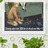Papa, wat heb je gedaan in de Grote Oorlog? Theedoek (Gevouwen)