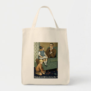 Papa, wat heb je gedaan in de Grote Oorlog? Tote Bag