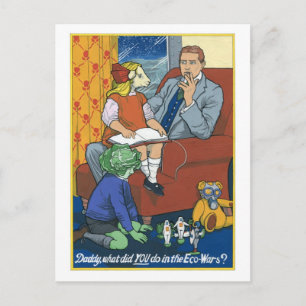 Papa, wat heb je gedaan in de oorlogen? briefkaart