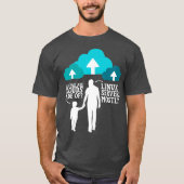 Papa: wat zijn de wolken van de servers van Linux  T-shirt (Voorkant)