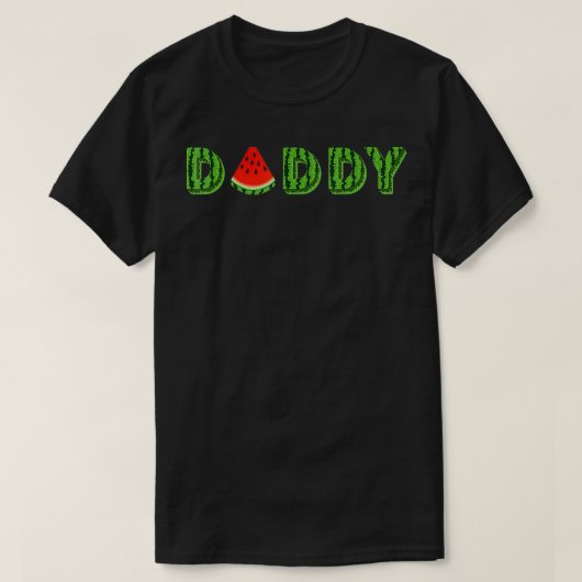 Papa Watermelon Funny Summer Melon Fruit Cool T-shirt (Design voorkant)