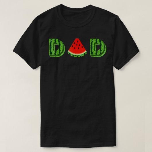 Papa Watermelon Funny Summer Melon Fruitskool T-shirt (Design voorkant)