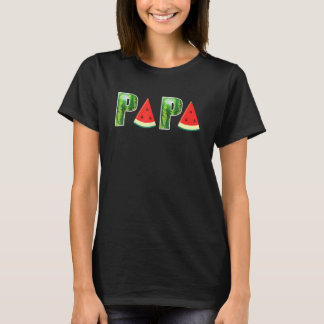 Papa Watermelon Melon Summer Frutti Tutti T-shirt