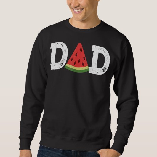 Papa Watermelon Summer Fruit Great Vaderdag Trui (Voorkant)