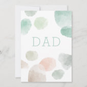 Papa. Waterverf pastel abstract Fijne vaders dag (Voorkant)
