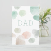 Papa. Waterverf pastel abstract Fijne vaders dag (Staand voorkant)