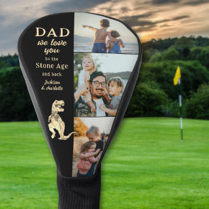 Papa We Achten Jou Quote Kinderen Fotocollage Golfheadcover