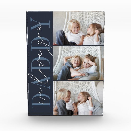 Papa We houden van je 3 Fotoblokken (Voorkant)