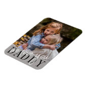 Papa We houden van je eigen foto Magneet (Linkerzijde)