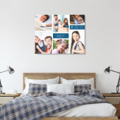 Papa We houden van je foto Collage Canvas Afdruk (Insitu (Slaapkamer))