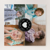 Papa We houden van je foto Collage Legpuzzel (Horizontaal)