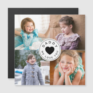 Papa We houden van je hart 4 Foto Collage