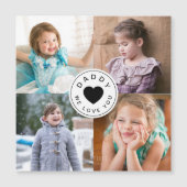 Papa We houden van je hart 4 Foto Collage (Voorkant)