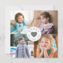Papa We houden van je hart 4 Foto Collage