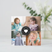 Papa We houden van je hart 4 Foto Collage (Staand voorkant)