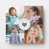 Papa We houden van je Kinder 4 Foto Collage Fotoplaat (Voorkant)