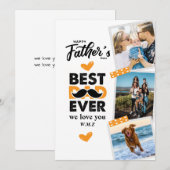 Papa, we houden van je modern gelukkige vaderdag kaart (Voorkant / Achterkant)