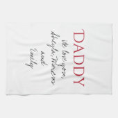 Papa We houden van je Script Father Day Theedoek (Horizontaal)