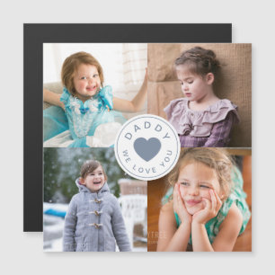 Papa We houden van je stomme hartfoto