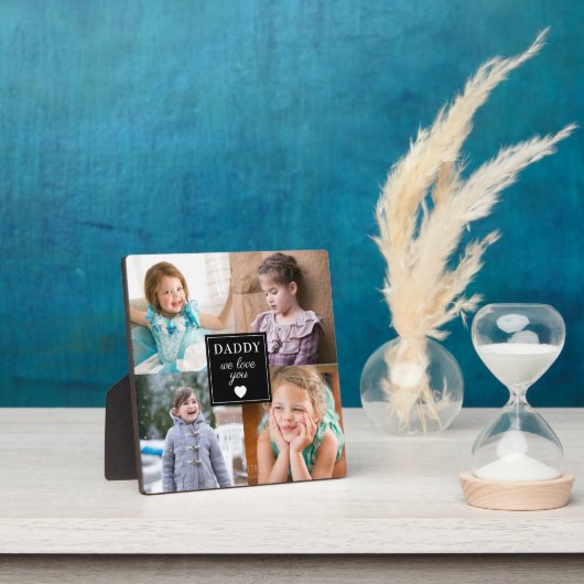 Papa we houden van je Vaderdag 4 Foto Fotoplaat (Insitu)
