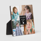 Papa we houden van je Vaderdag 4 Foto Fotoplaat (Voorkant)