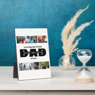 Papa, we houden van je – Vaderdag 6 foto collage Fotoplaat