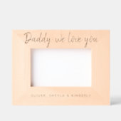 Papa, we houden van je Vaderdag Foto Gegraveerde Lijstjes (Voorkant)