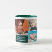 Papa we houden van jou Hunter Green aangepaste fot Mok (Midden)