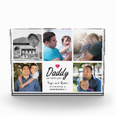 Papa we houden van jou Script Vader 5 Aangepaste C Fotoblokken (Voorkant)