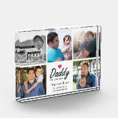 Papa we houden van jou Script Vader 5 Aangepaste C Fotoblokken (Links)