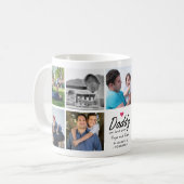 Papa we houden van jou Script Vader Kinderen Foto  Koffiemok (Voorkant links)