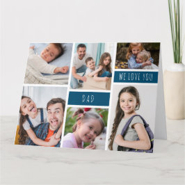 Papa We Love You Fotocollage Kaart