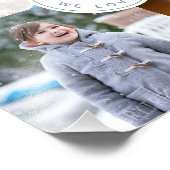 Papa We Love You Hart 4 Foto Collage Afdruk (Hoek)