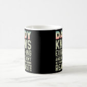 Papa weet alles als hij geen vaders kent koffiemok (Center)