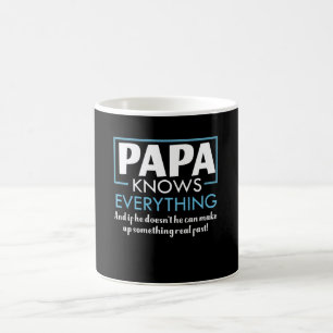 Papa weet alles wat je niet weet snel maakt koffiemok
