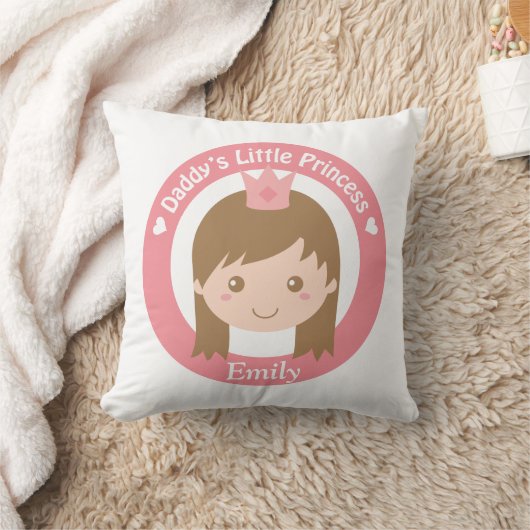 Papa Weinig Prinses, Leuke Prinses met Tiara Kussen (Deken)