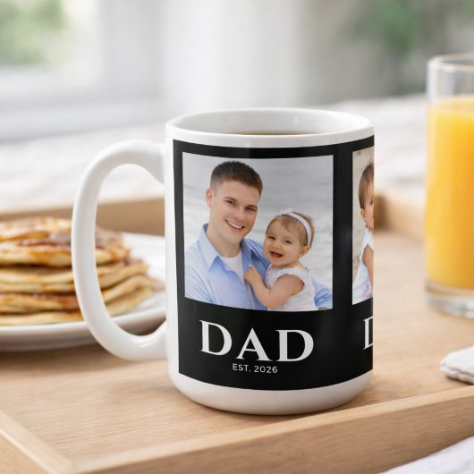 Papa werd zwart 3 foto koffiemok