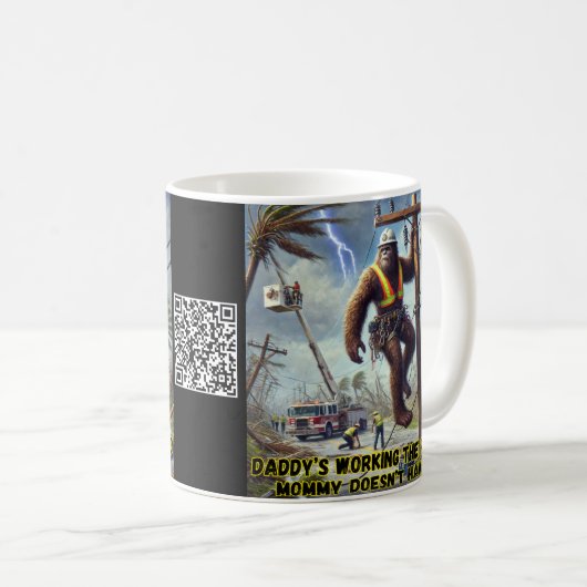 PAPA WERKT OP DE POOL, DUS MAMA HOEFT DAT NIET! KOFFIEMOK (Voorkant rechts)