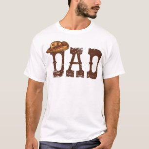 Papa Western Familie Bijpassende Verjaardag Cowboy T-shirt