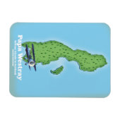 Papa Westray Scotland kaart. Magneet (Horizontaal)