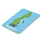 Papa Westray Scotland kaart. Magneet (Linkerzijde)