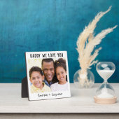 Papa Wij houden van je Vaderdag Foto Fotoplaat (Insitu)