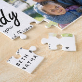 Papa wij houden van jou Script Foto Collage Vaderd Legpuzzel (Zijkant)