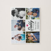 Papa wij houden van jou Script Foto Collage Vaderd Legpuzzel (Verticaal)