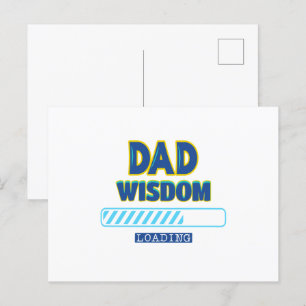 Papa Wijsheid Laadt Briefkaart