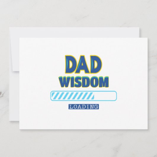 Papa Wijsheid Laden Feestdagenkaart (Voorkant)